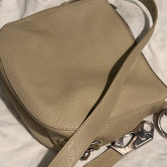 Burberry Equestrian Knight Leather Sling Bag Hunter and CANVAS DUST BAG NWT - Picture 8 of 14